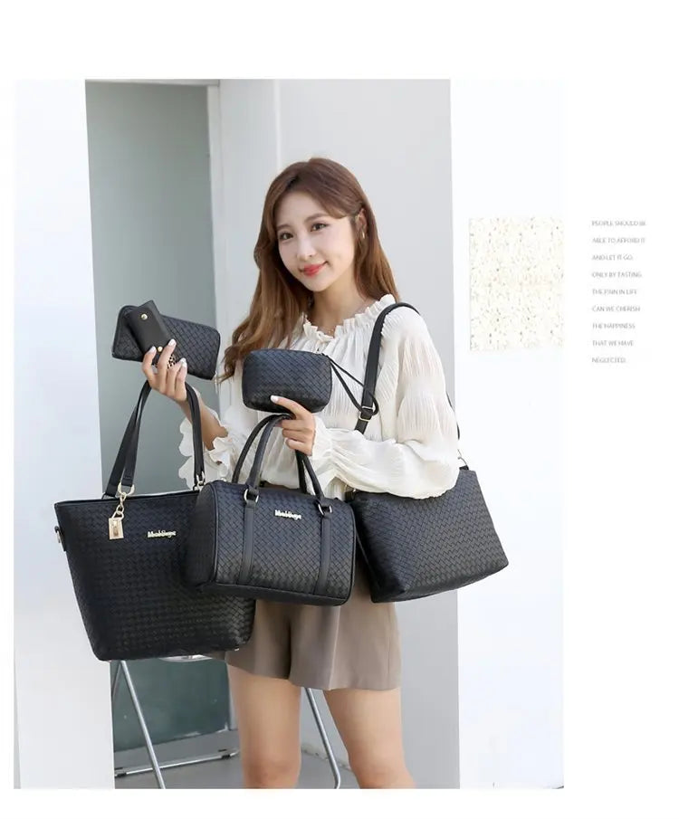 Fashion Urban Large 6-Piece Crossbody Handbag Set