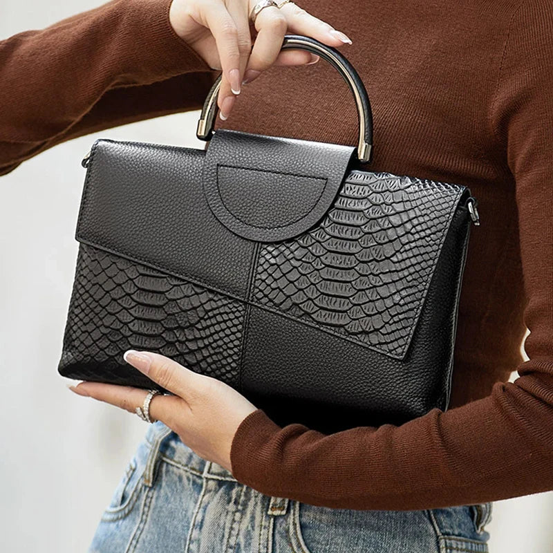 Elegant  PU Synthetic Leather Crossbody Bag
