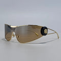 One-Piece Shield Luxury Vintage Wrap Around Sunglasses