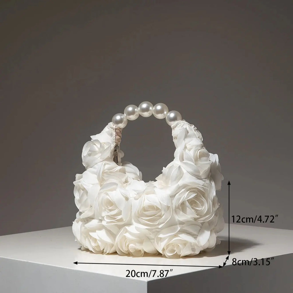 Floral Roses Clutch Evening Bag – Elegant Women’s Party Handbag