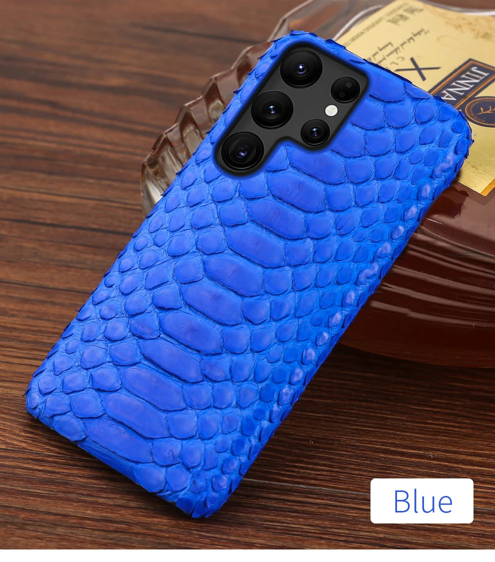 Samsung Galaxy Genuine Python Leather Case – Premium Snakeskin Back Cover