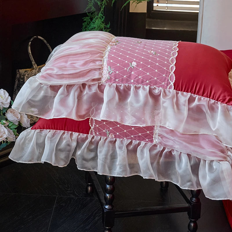 Luxury Sweet Princess Style French Cotton Bedding Set