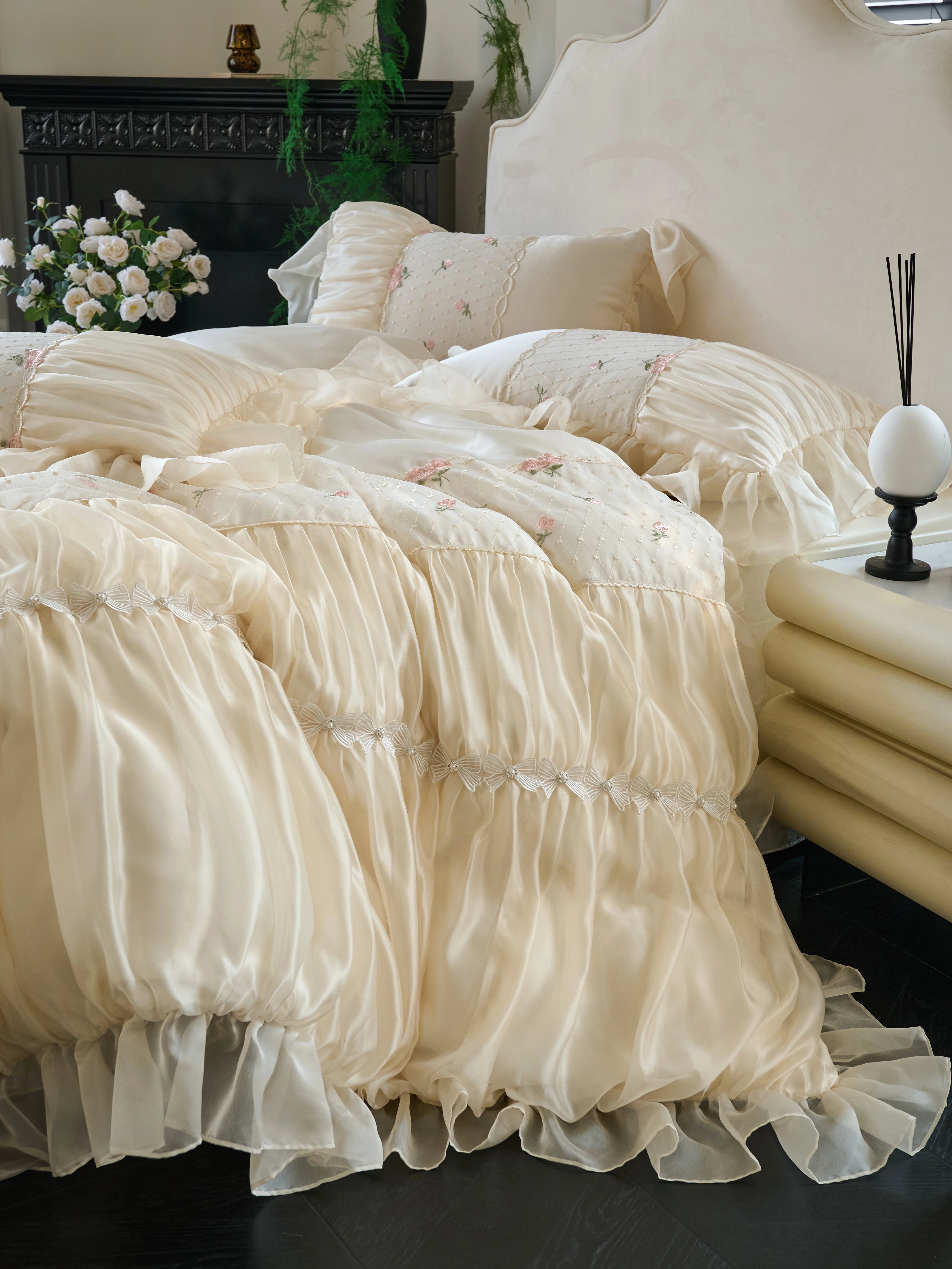 Luxury Sweet Princess Style French Cotton Bedding Set