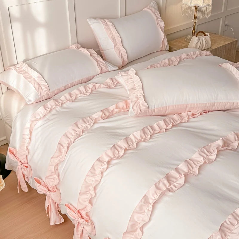 Elegant Bowknot Bedding Set