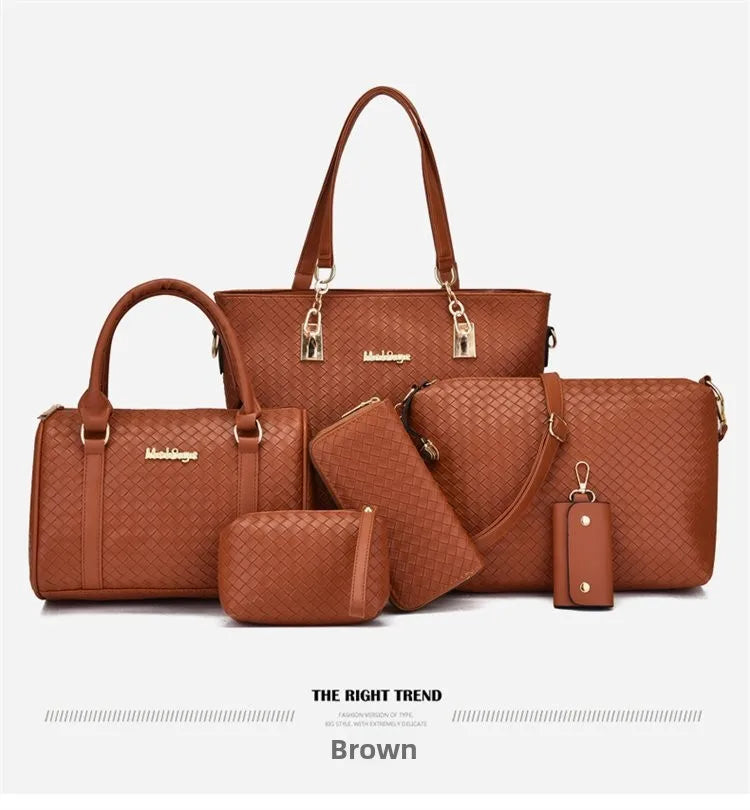 Fashion Urban Large 6-Piece Crossbody Handbag Set