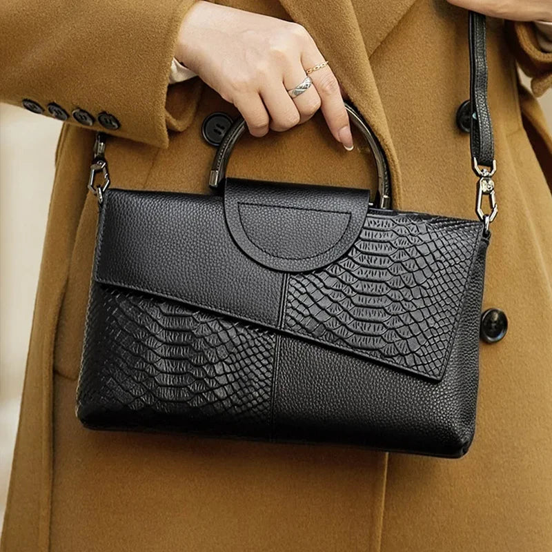 Elegant  PU Synthetic Leather Crossbody Bag