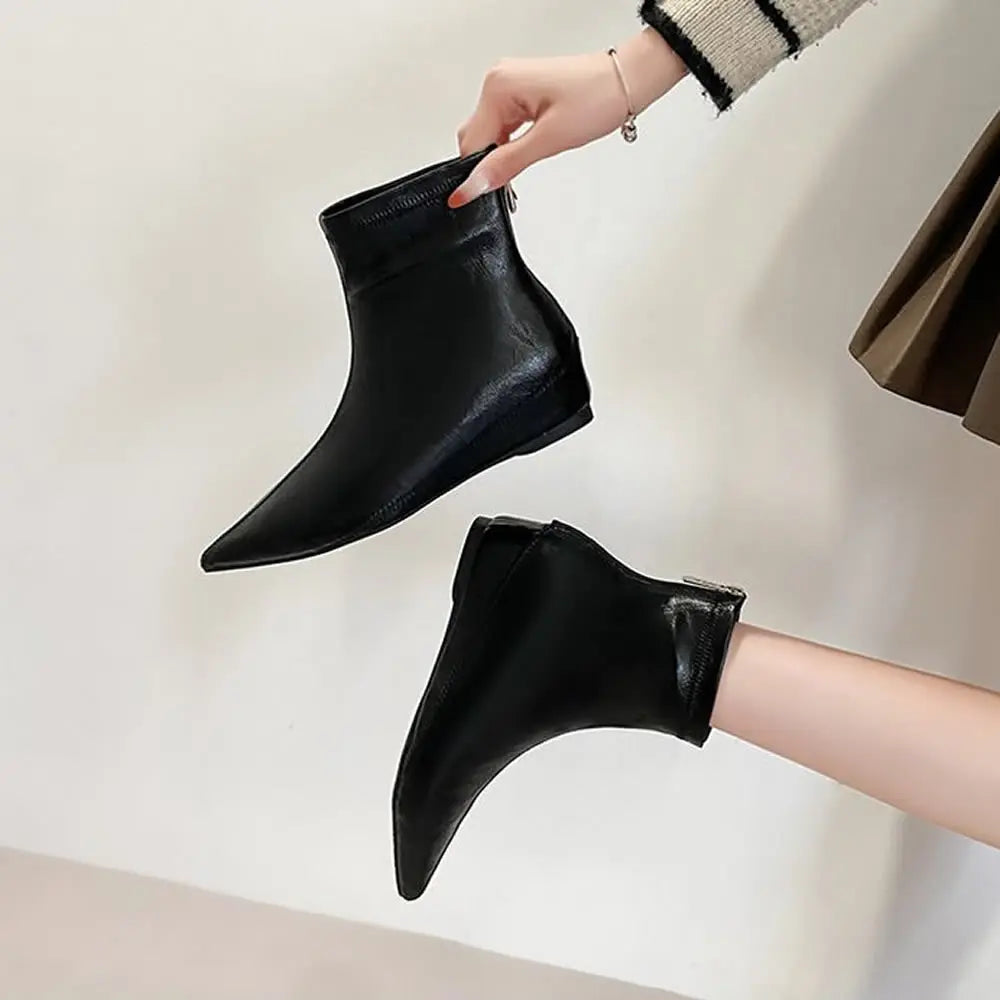Women’s Retro Pointed Toe Ankle Boots