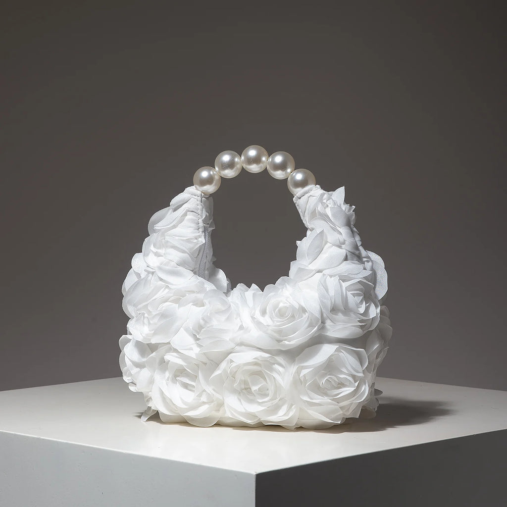 Floral Roses Clutch Evening Bag – Elegant Women’s Party Handbag