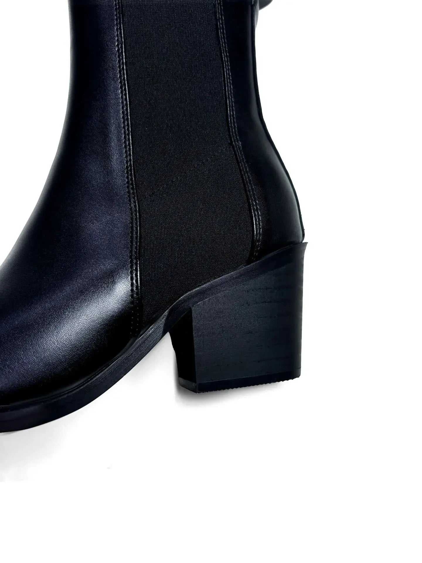 Pointed Metal Pointed Toe Chelsea Ankle Boots With Side Zipper
