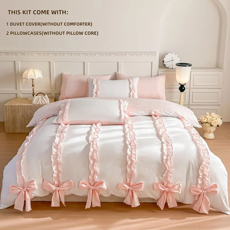 Elegant Bowknot Bedding Set