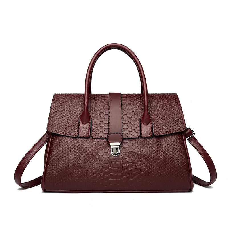Women’s Oversized Snake Pattern Tote Bag