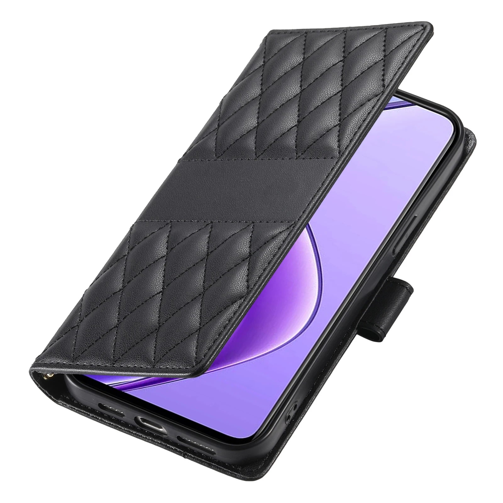 Crossbody Leather Phone Case for Samsung Galaxy – Lanyard Card Wallet Cover