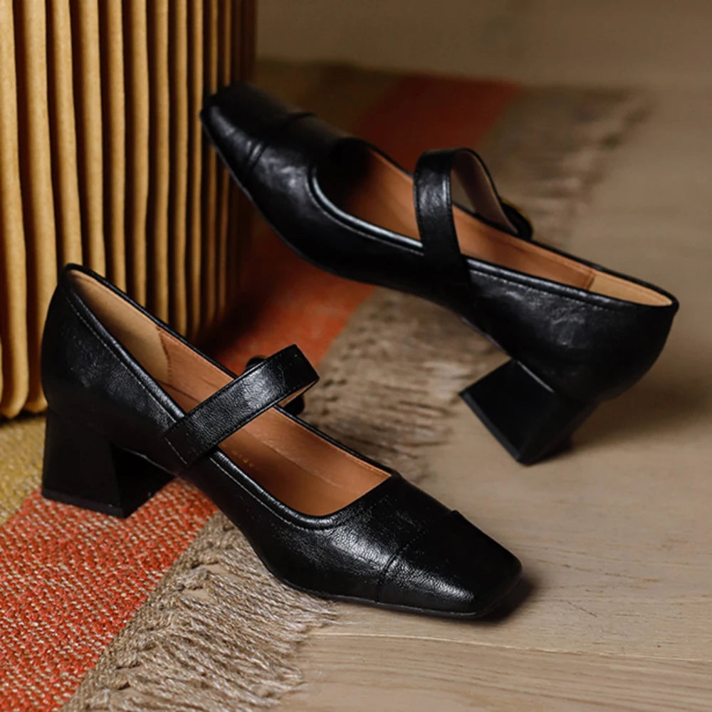 Women’s Square Toe Mary Jane Loafers