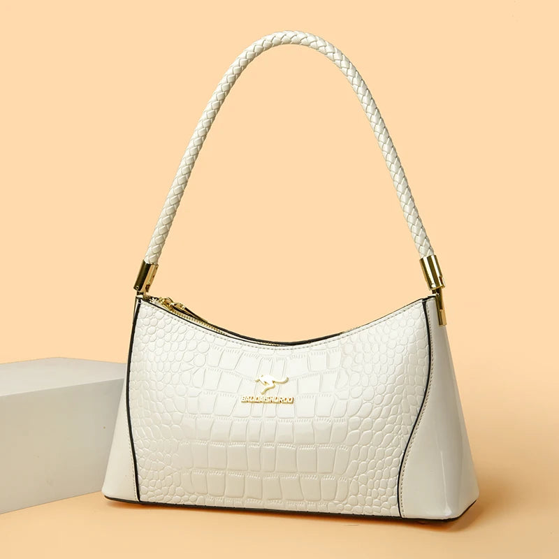 Crocodile Pattern Leather Casual Sac Bag