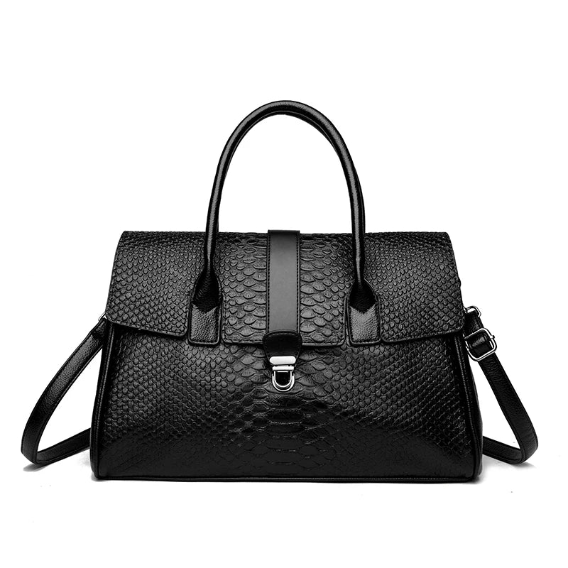 Women’s Oversized Snake Pattern Tote Bag
