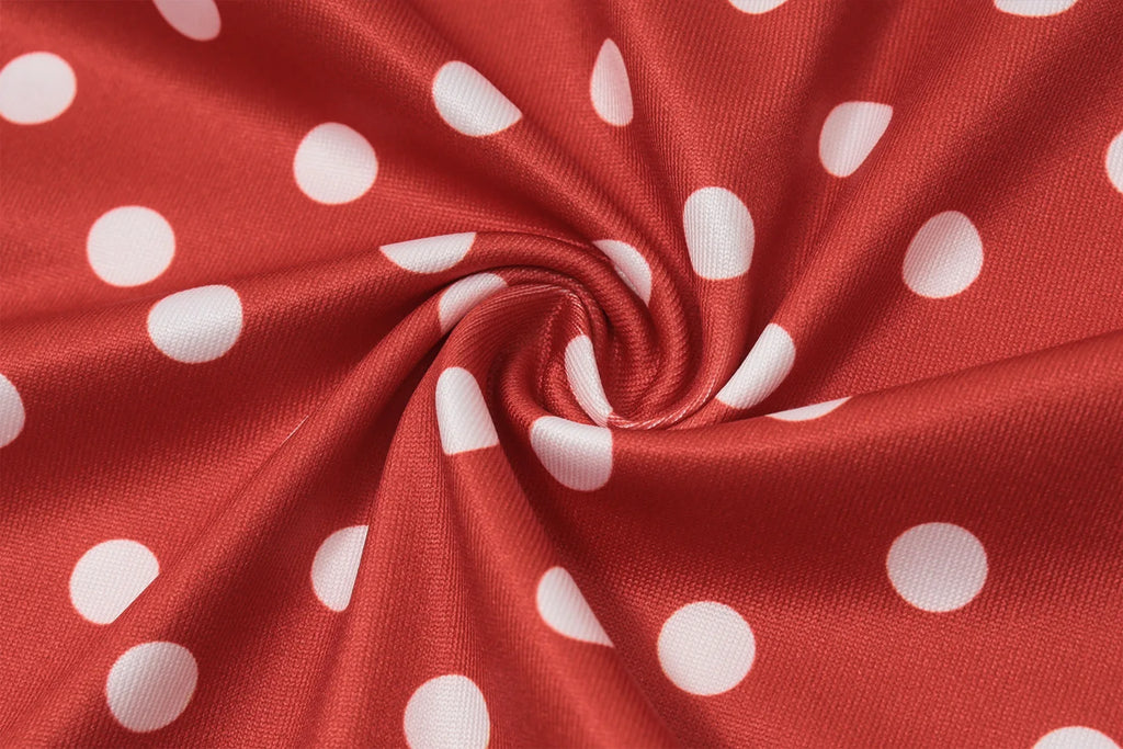 Women’s Polka Dot Off-Shoulder Sleeveless Mini Dress