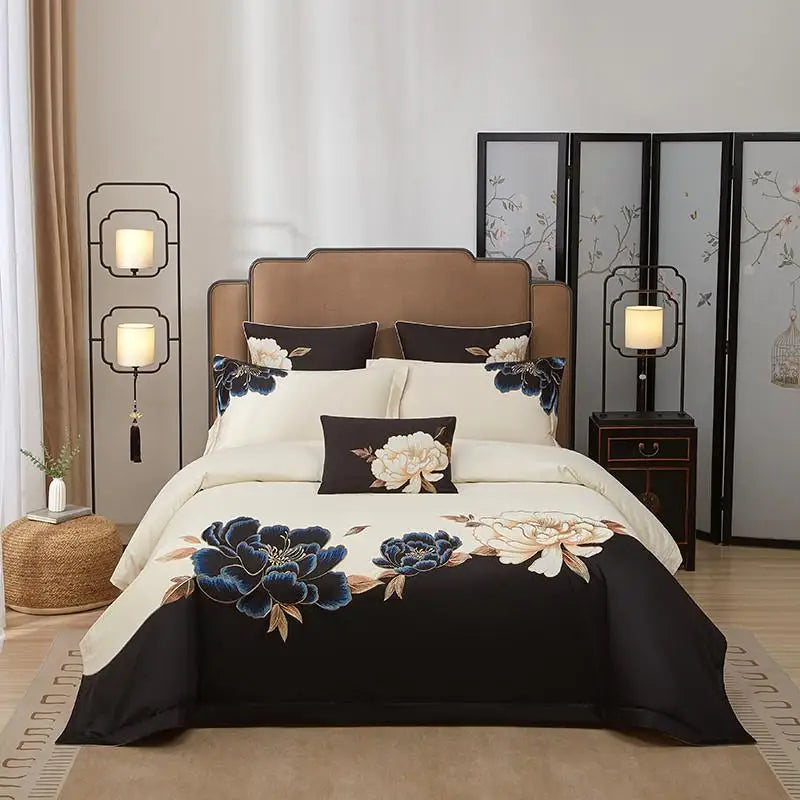 Luxurious Oriental Embroidery 600TC Egyptian Cotton