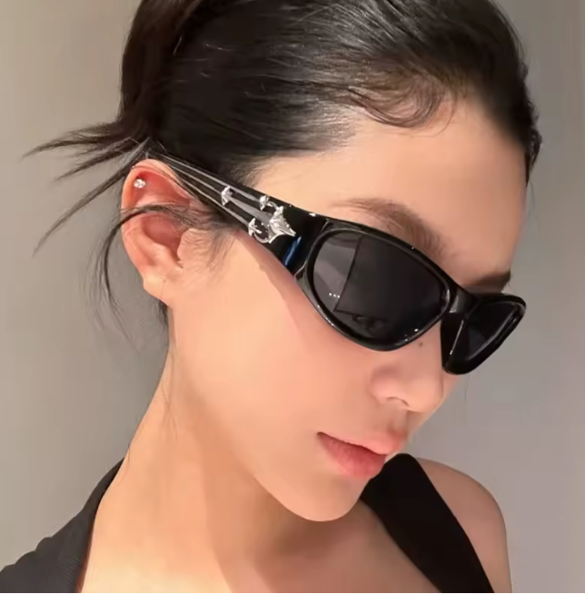 Cat Eye Sunglasses Rivet Star Sunglasses
