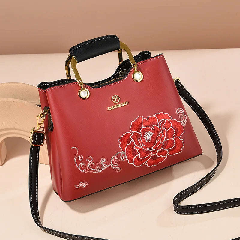 Women’s Embroidered Floral Crossbody Bag