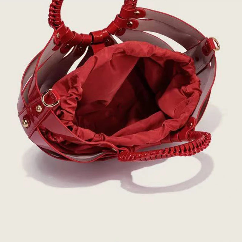 Half Moon Ring Shell Crossbody Bag