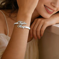 18K Gold Plated Custom Name Bangle Bracelet