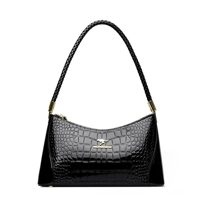 Crocodile Pattern Leather Casual Sac Bag