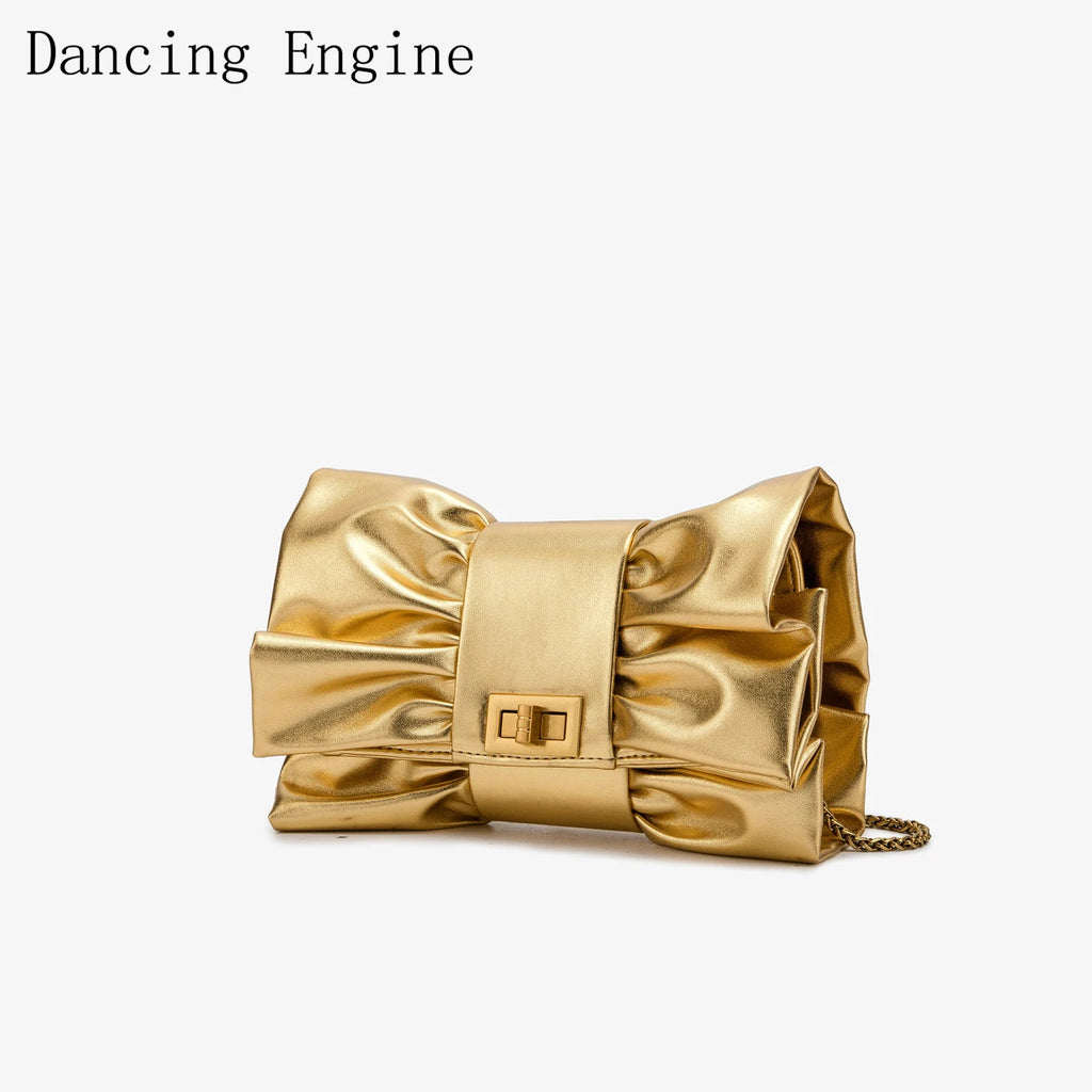 Golden Party Evening Chain Shoulder Bag