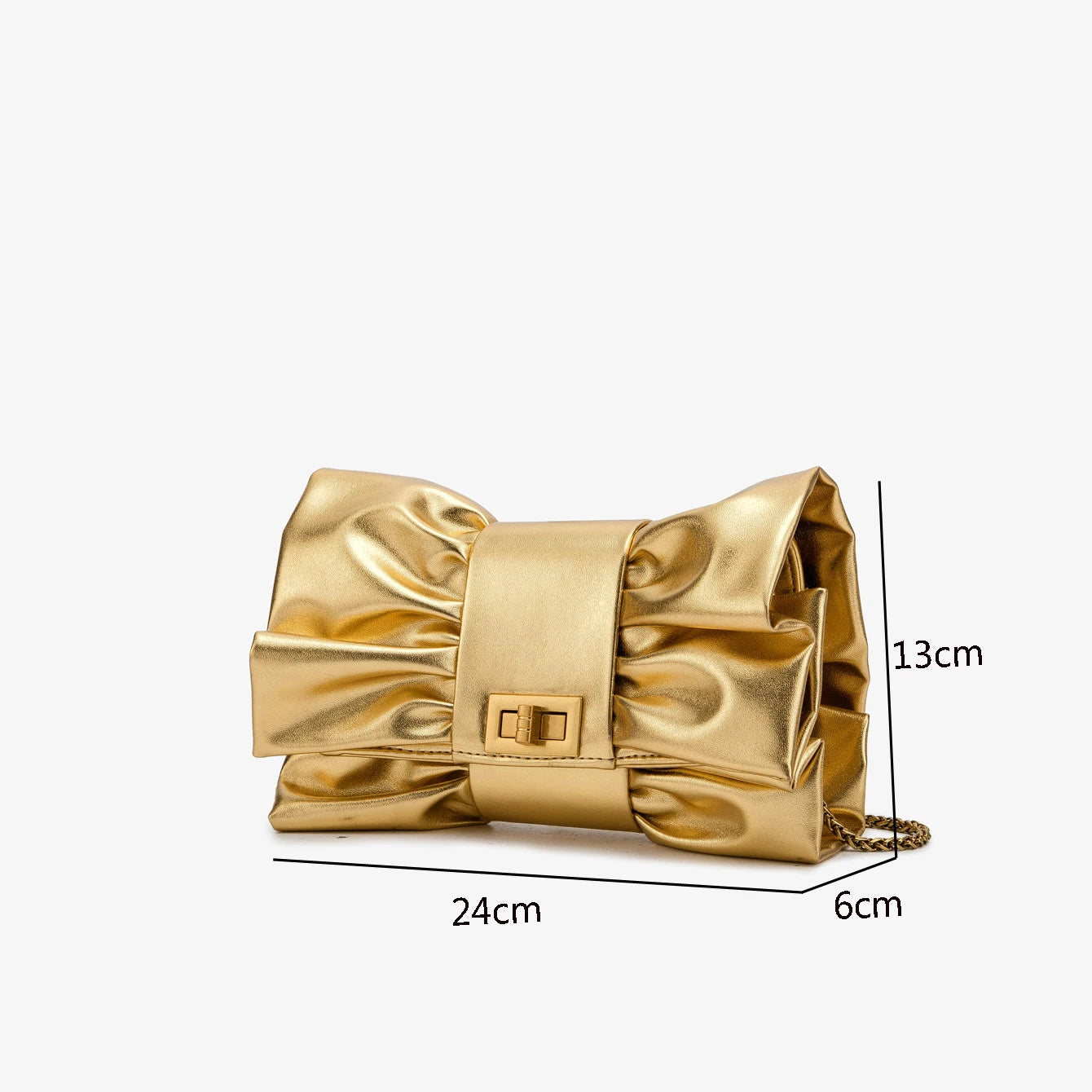 Golden Party Evening Chain Shoulder Bag