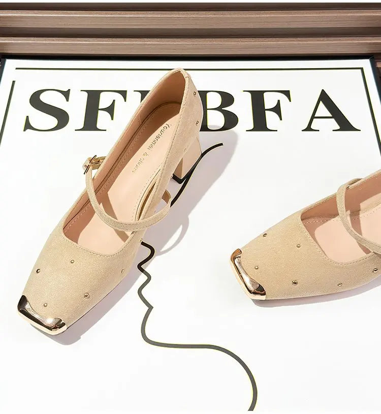 Women’s Genuine Leather Square Toe Loafers