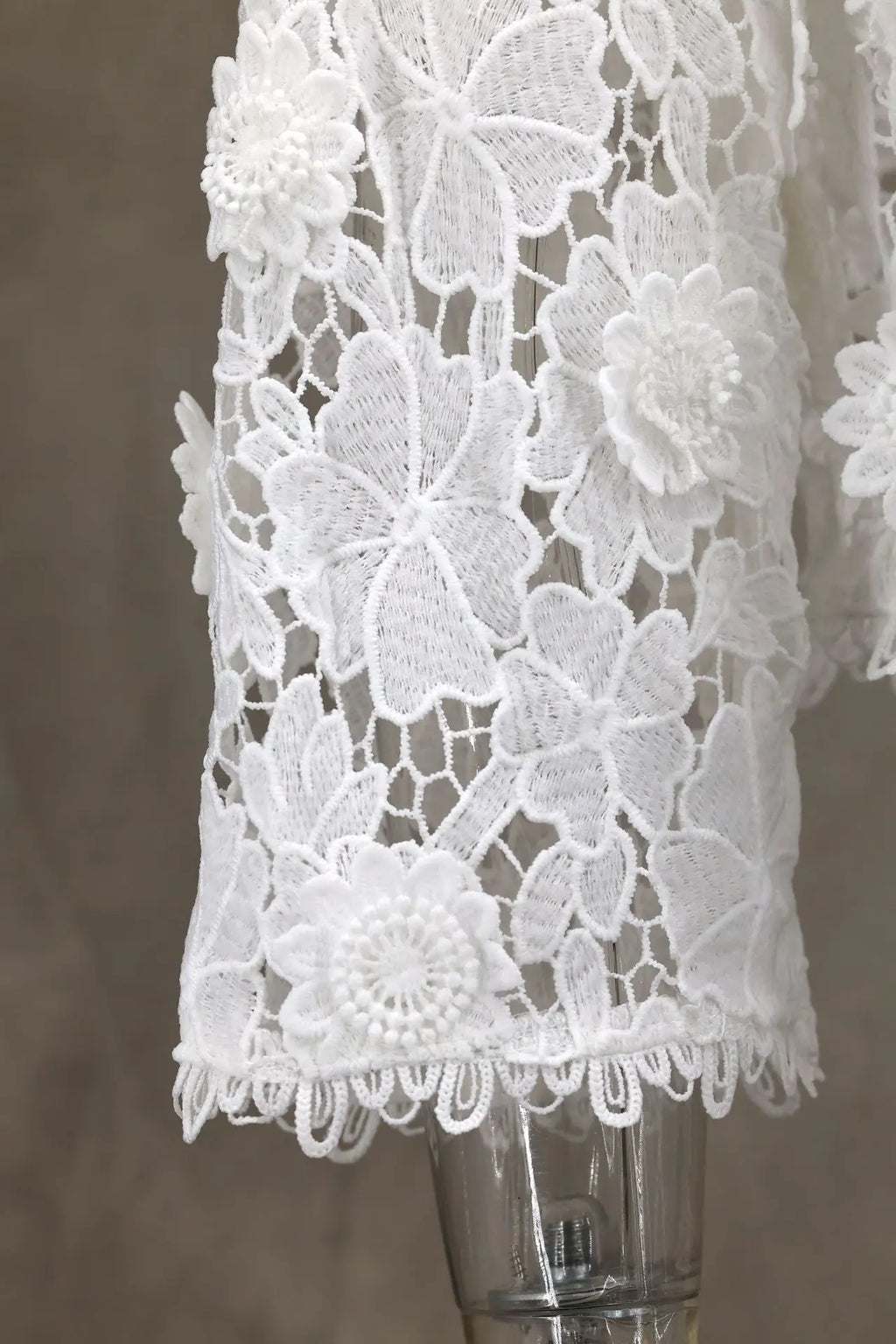 Summer Floral Hollow Out Lace Loose Women's Shirt