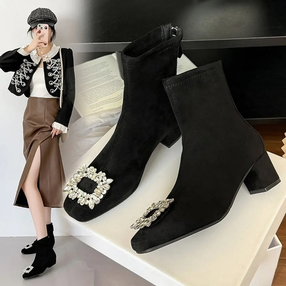 Women’s Square Toe Mid-Calf Boots