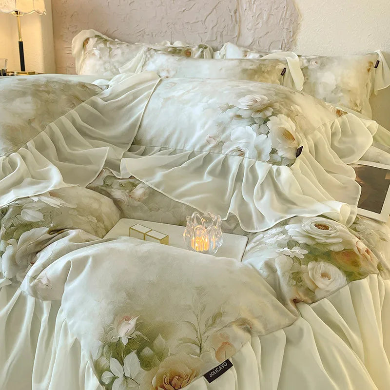 100% Cotton Brushed Hypoallergenic Elegant Bedding Set
