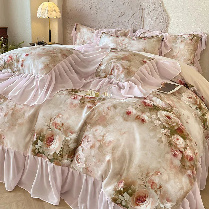100% Cotton Brushed Hypoallergenic Elegant Bedding Set