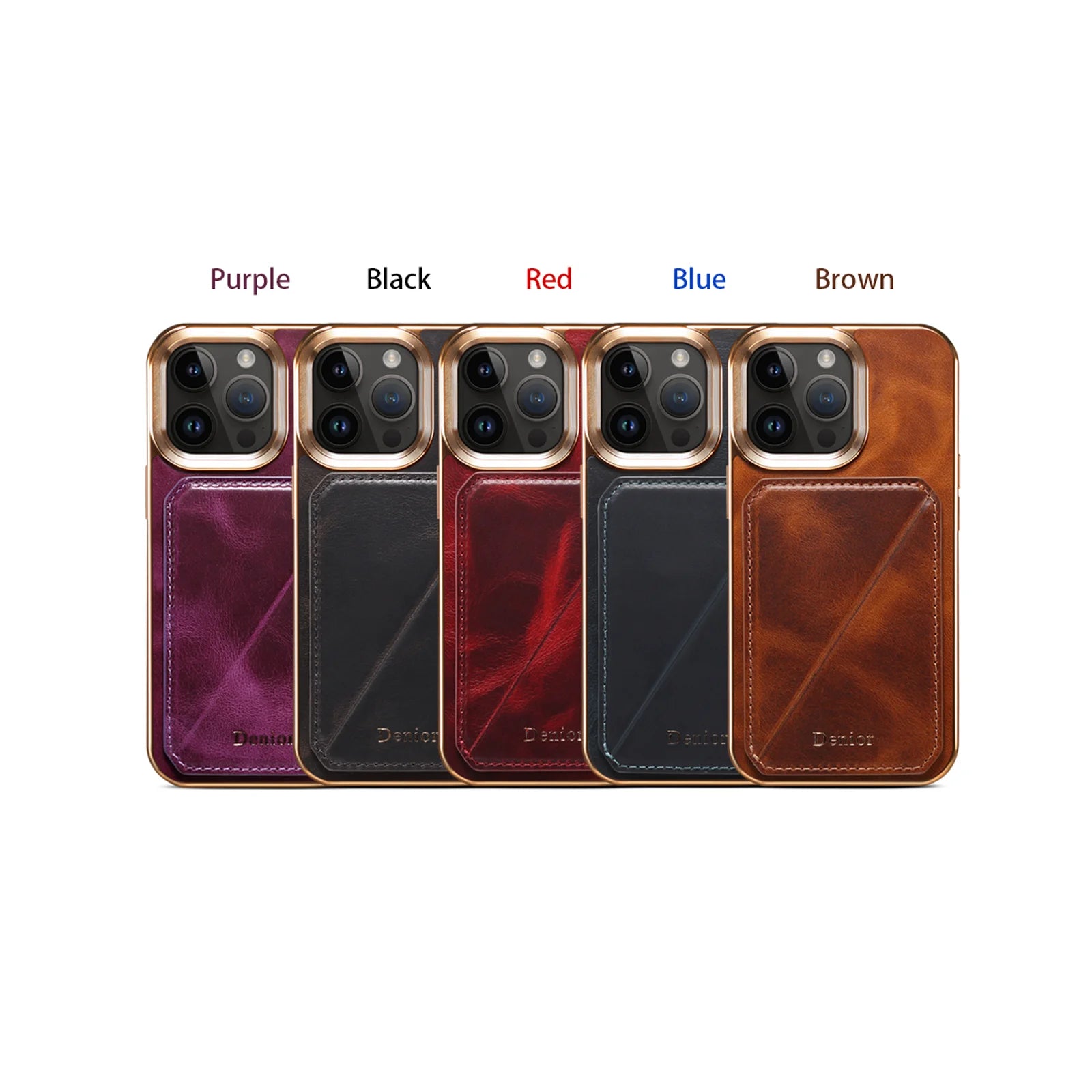 Denior iPhone Business Leather Case – Premium Protective Back Cover for iPhone