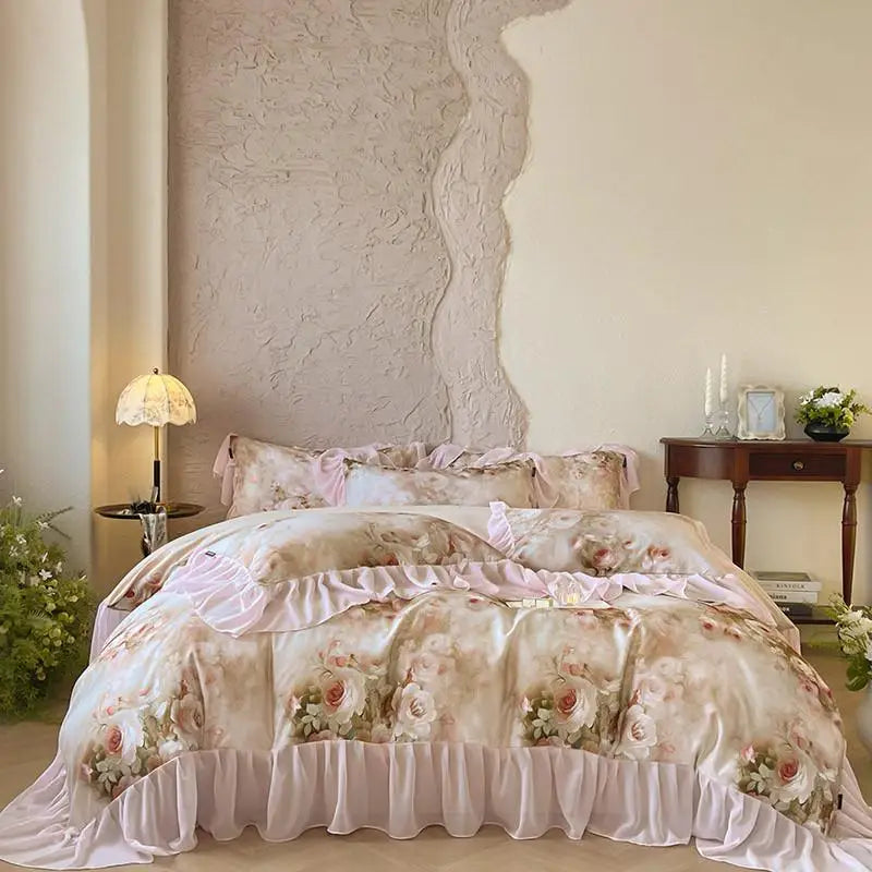 100% Cotton Brushed Hypoallergenic Elegant Bedding Set