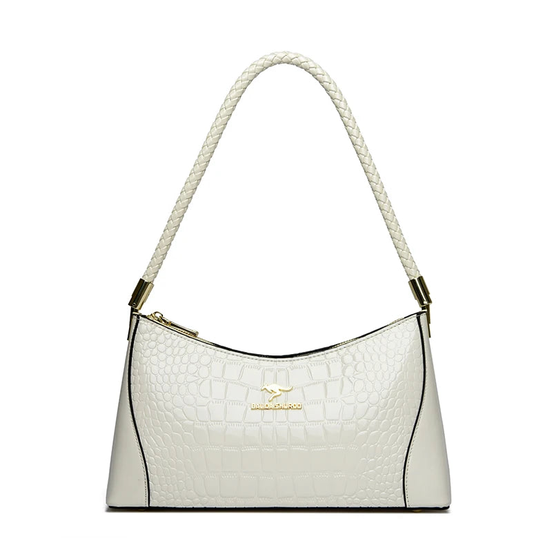 Crocodile Pattern Leather Casual Sac Bag