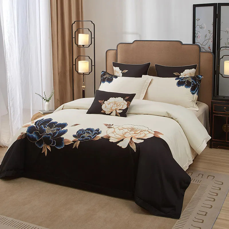 Luxurious Oriental Embroidery 600TC Egyptian Cotton