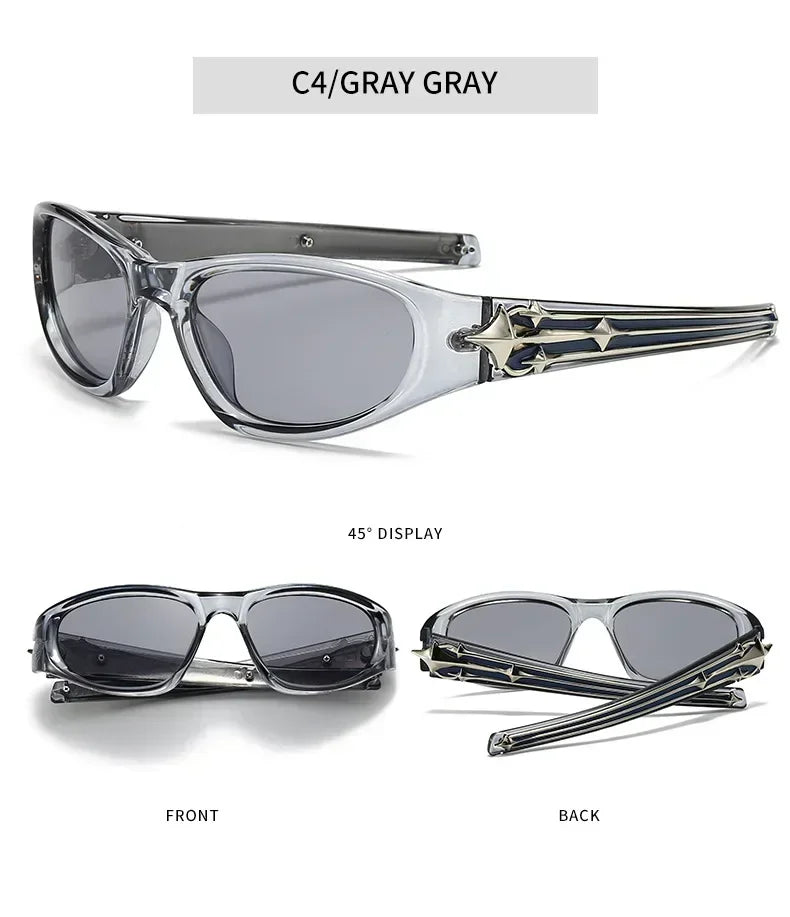 Cat Eye Sunglasses Rivet Star Sunglasses