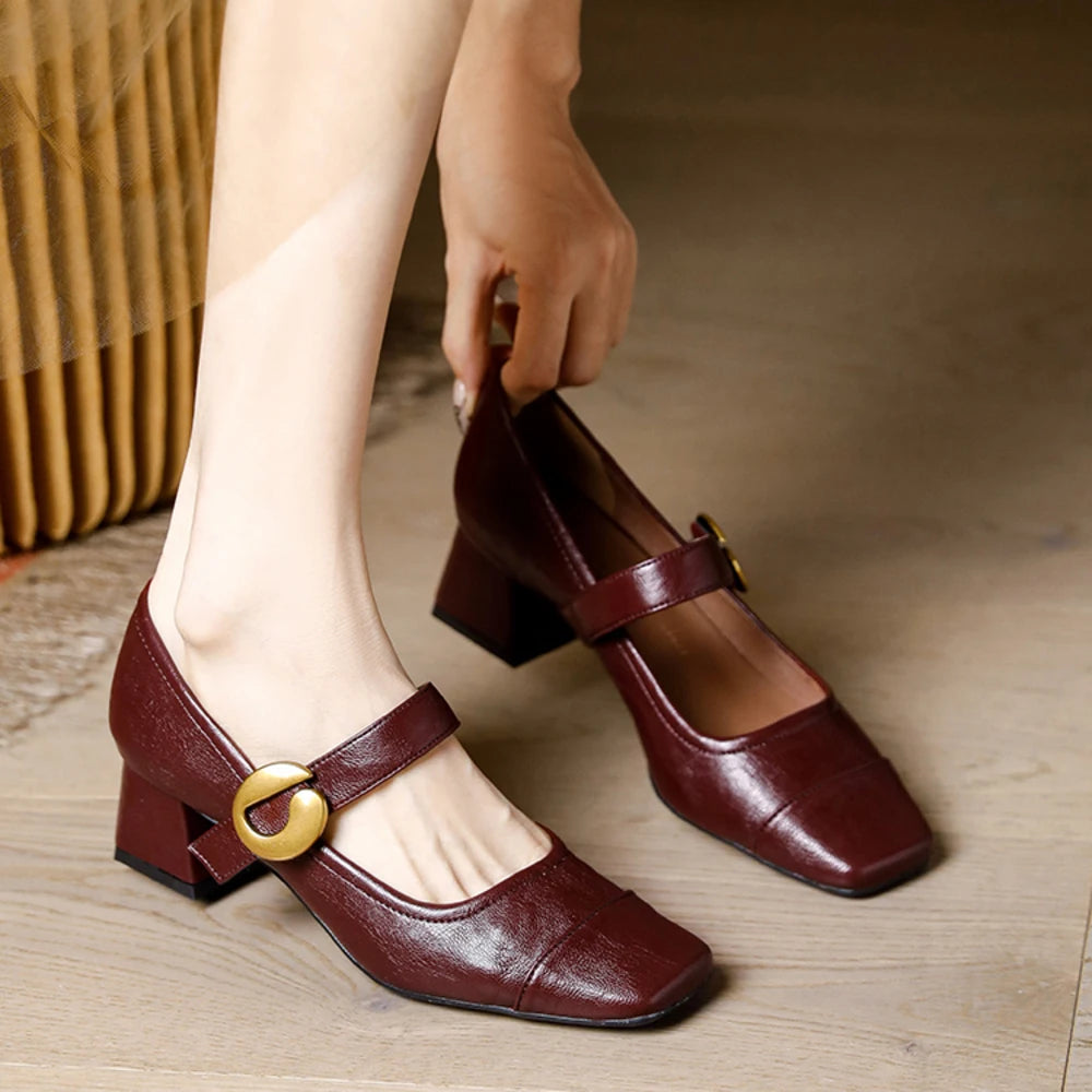 Women’s Square Toe Mary Jane Loafers