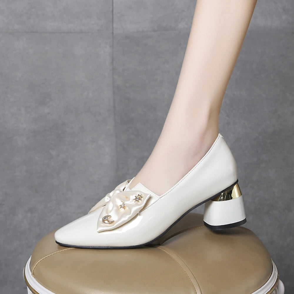 Women’s Pointed Toe Pumps with Bow