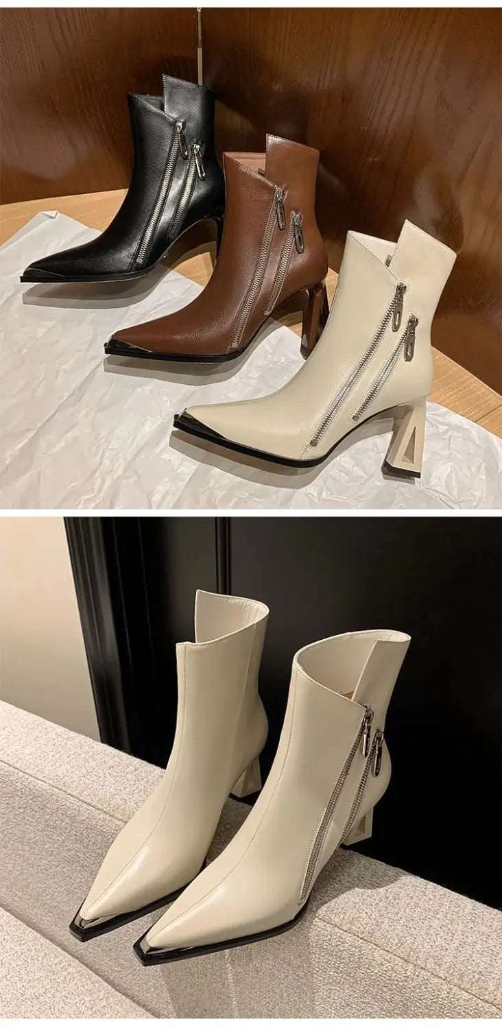 Women’s Handmade Genuine Leather Ankle Boots