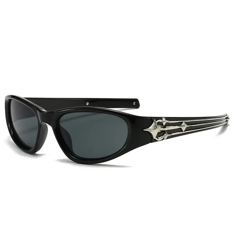 Cat Eye Sunglasses Rivet Star Sunglasses