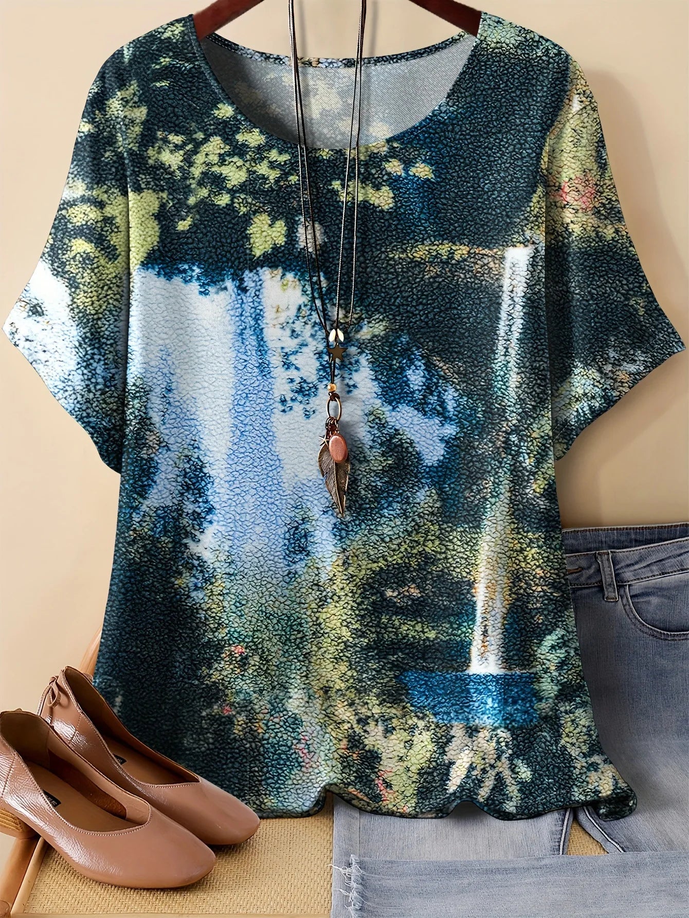 Summer Flower Butterfly T-Shirt