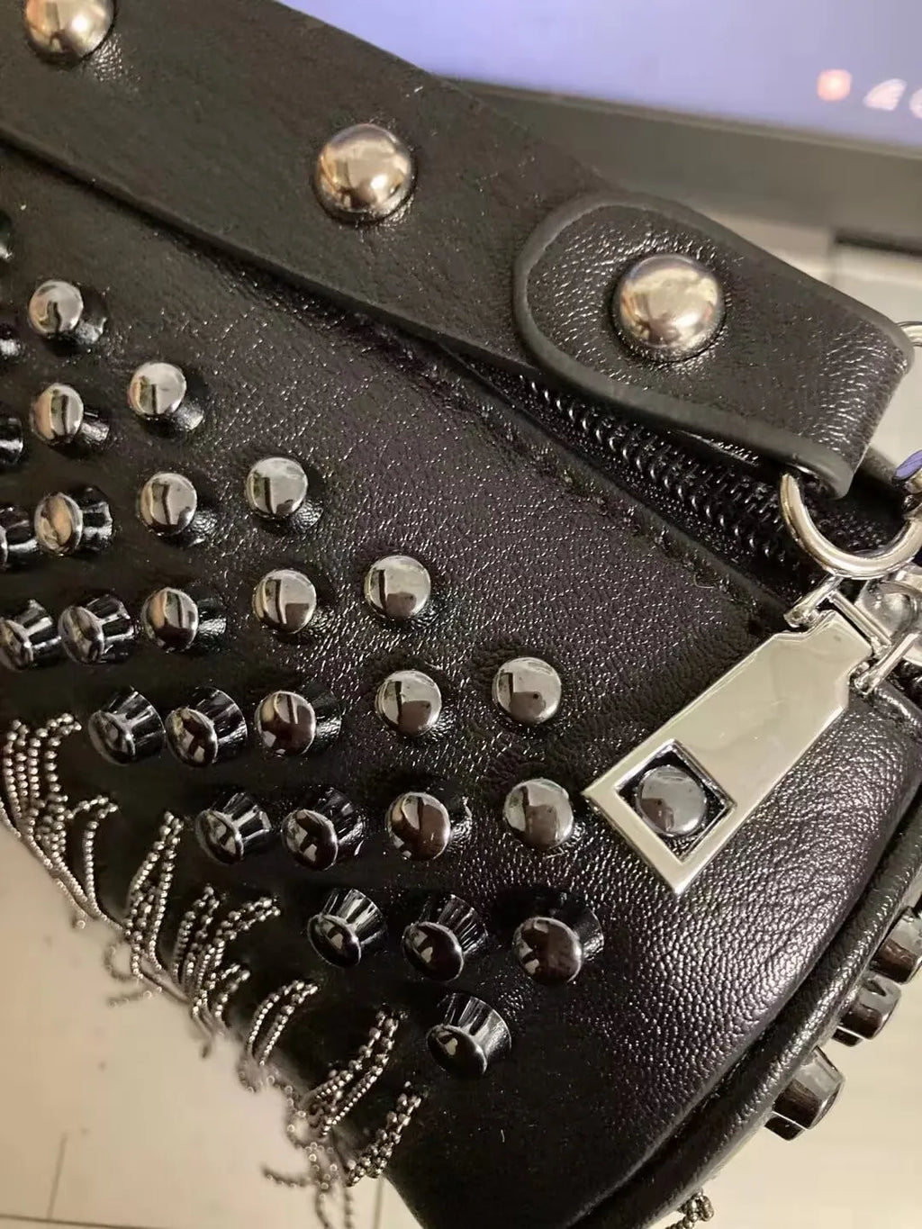 Tassel Rivet Women’s Shoulder & Crossbody Bag
