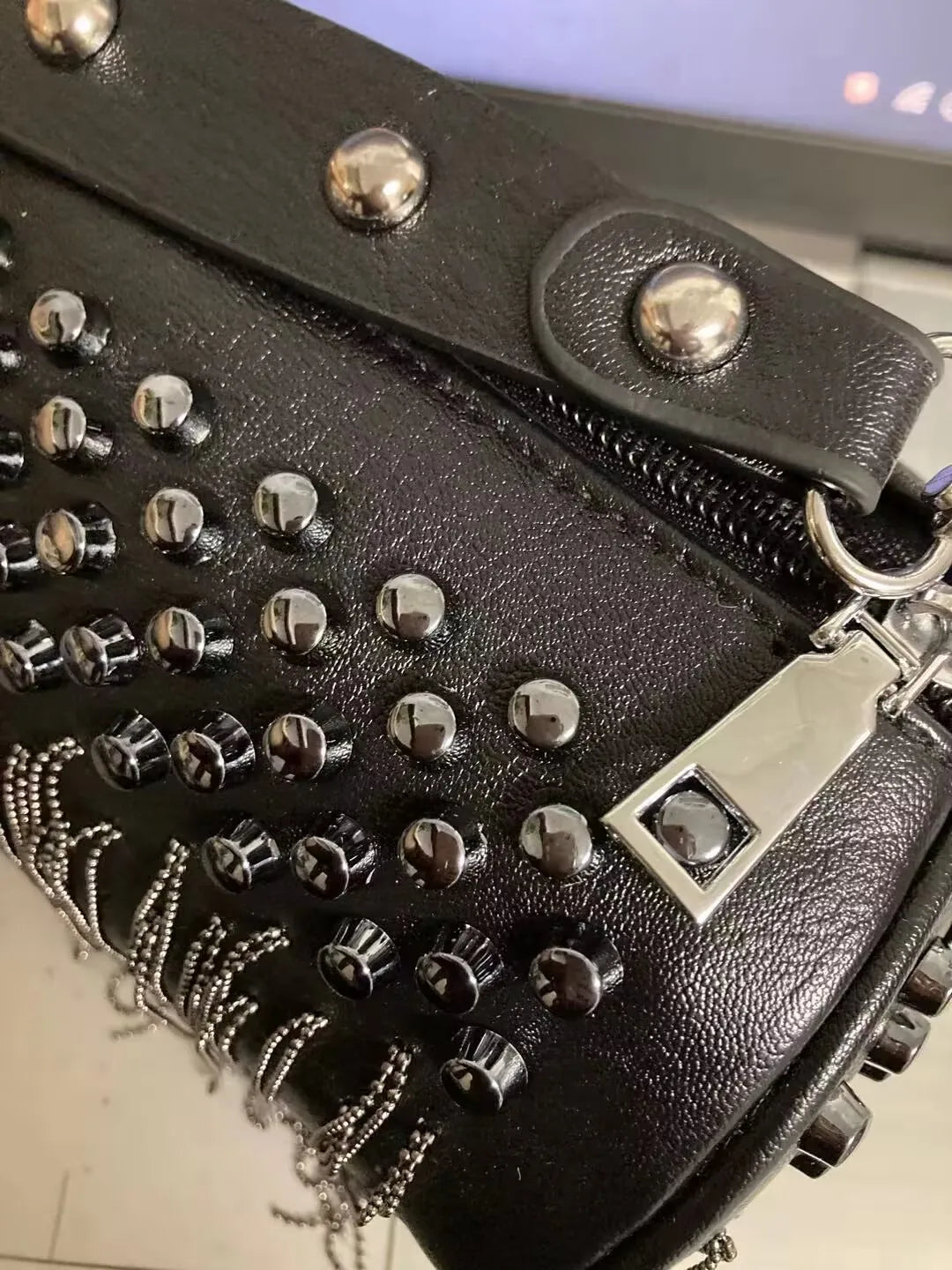 Tassel Rivet Women’s Shoulder & Crossbody Bag