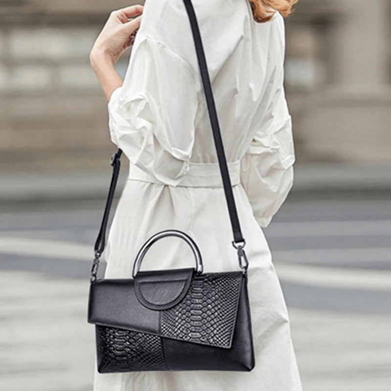 Elegant  PU Synthetic Leather Crossbody Bag