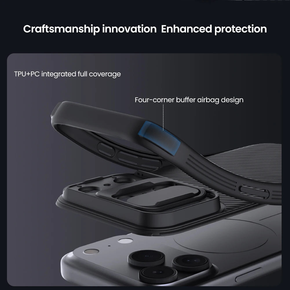 Magnetic CamShield Case for iPhone 17 Pro & Pro Max with Lens Cover