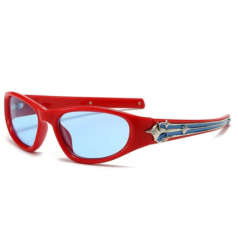 Cat Eye Sunglasses Rivet Star Sunglasses