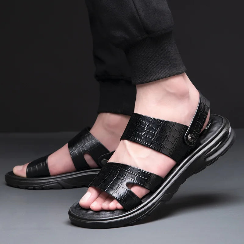Men’s Designer Leather Sandals – Summer Shoes