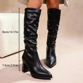 Women’s Pointed Toe Knee-High Slouchy Boots